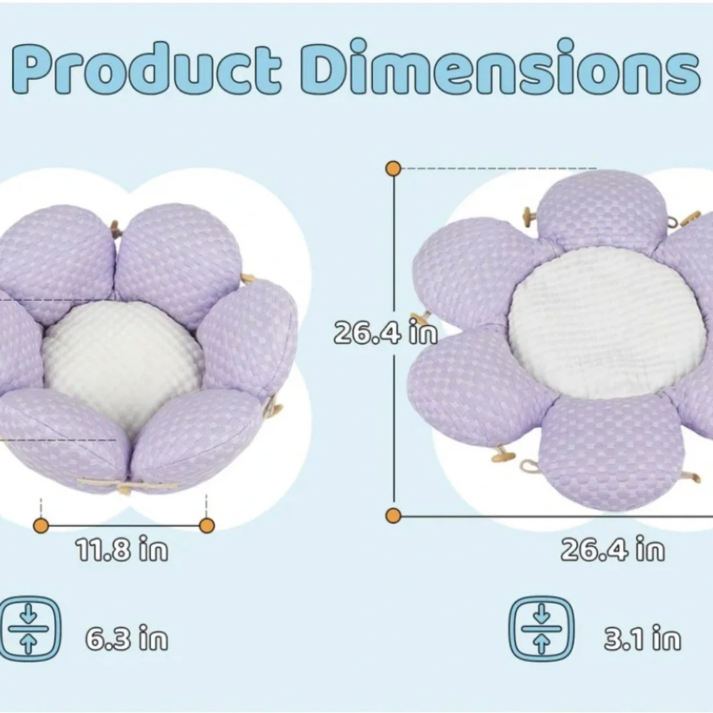 Happy and Polly Flower Petal Cooling Cat Bed